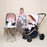 MB400 3-in-1 Travel System - Rose Gold Blush Pushchair - Grade A
