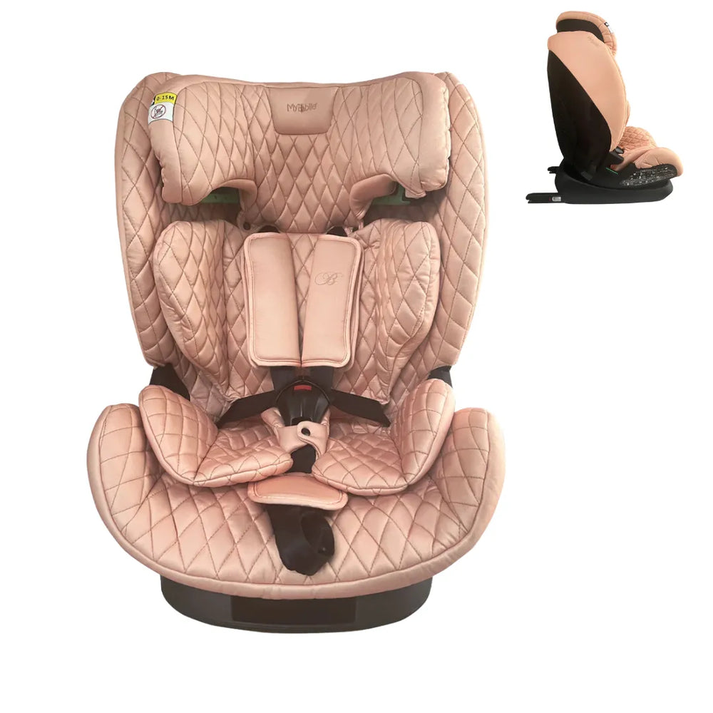 MBCS123 i-Size (76-150cm) Car Seat - Billie Faiers Quilted Blush - GRADE A