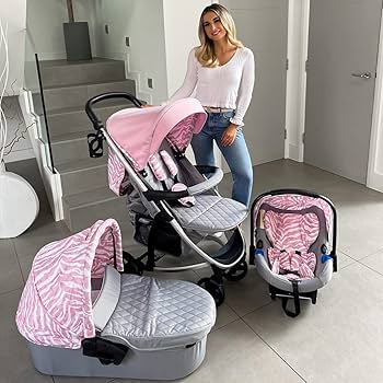 Dani Dyer Pink and Grey Travel System - Grade A