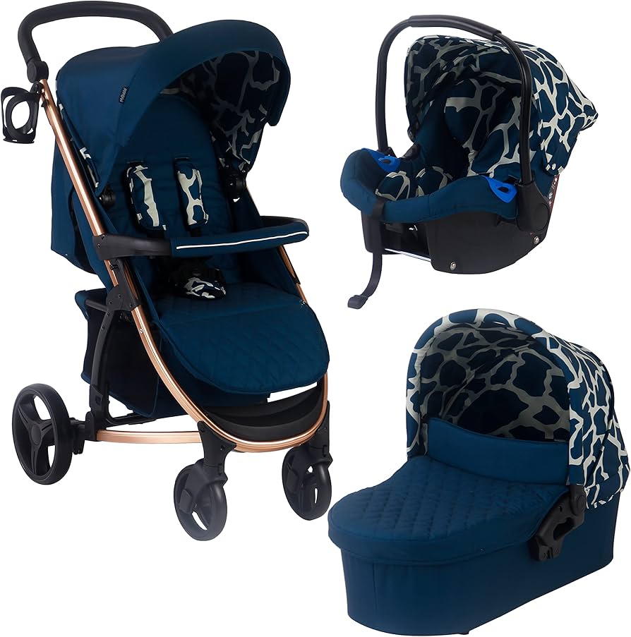 Dani Dyer Navy Giraffe Travel System - Grade A