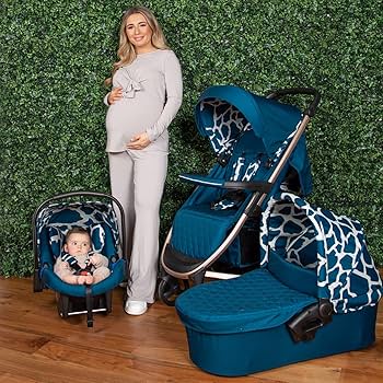 Dani Dyer Navy Giraffe Travel System - Grade A