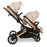 MB33 Tandem Pushchair with Infant Carrier and Base - Giraffe