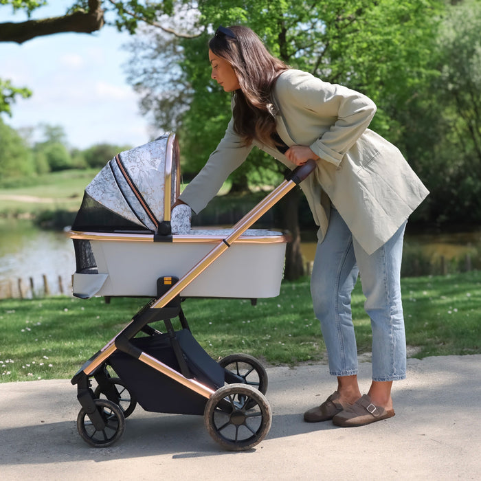 MB500 3-in-1 Travel System with Base - Rose Gold Marble - Grade B
