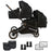 MB33 Tandem Pushchair - Black Leopard - Grade B