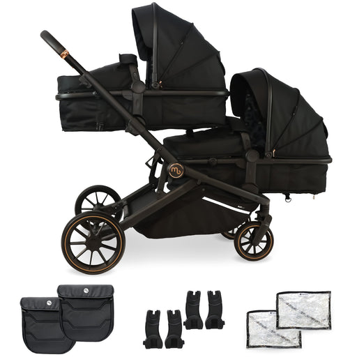 MB33 Tandem Pushchair - Black Leopard - Grade C