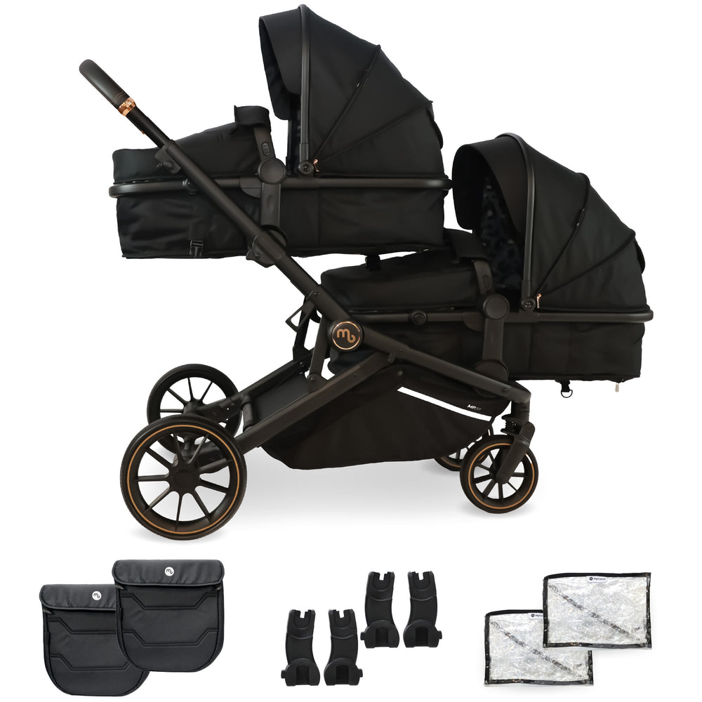MB33 Tandem Pushchair - Black Leopard - Grade A