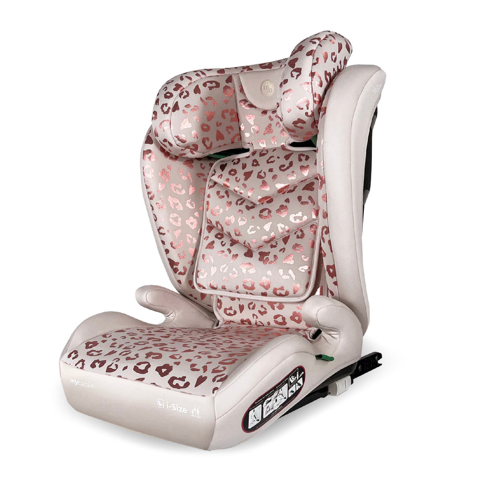 MBCS23 High-Back Booster Car Seat with ISOFIX - Blush Leo - GRADE A