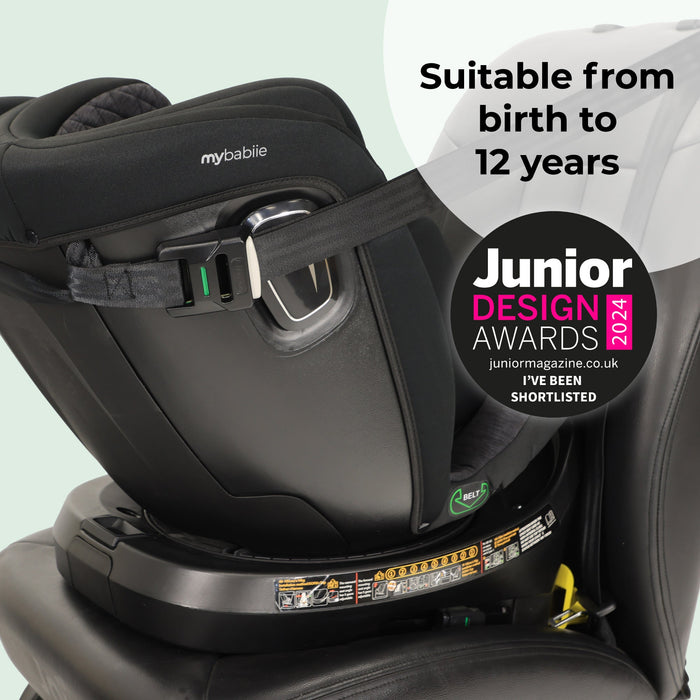 MBCSSPINTT i-Size (40-150cm) Spin Car Seat - Black Melange - GRADE A