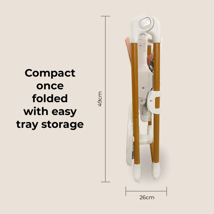 MBHC11 Deluxe Highchair - Quilted Pink - Grade A