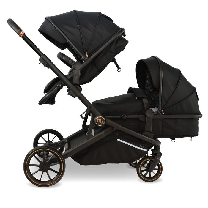 MB33 Tandem Pushchair - Black Leopard - Grade C