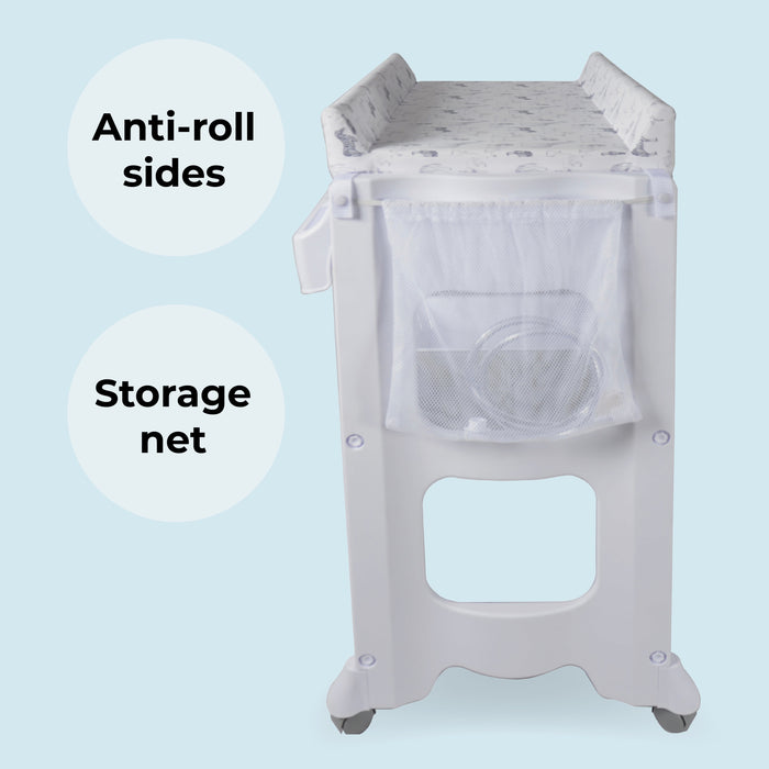 My Babiie MBCH Baby Bath and Changing Unit - Grey Marble - Grade A