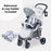 MB30 Plus Pushchair - Grey Tie Dye - Grade A