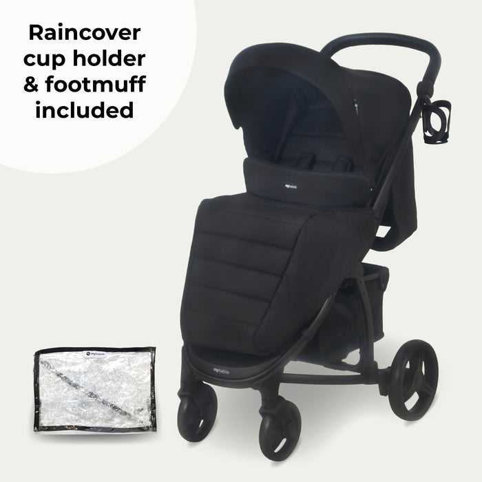 MB200 2-in-1 Pushchair & Carrycot - Onyx Black - Grade B