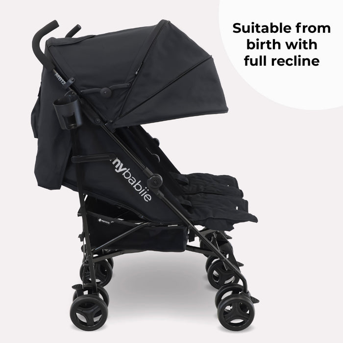MB12 Double Stroller - Black - Grade C