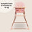 Compact Highchair - Pink Spots - Grade A