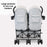 MB12 Double Stroller - Grey - Grade A