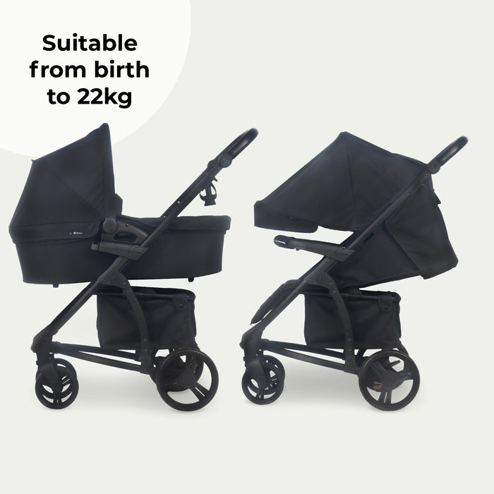 MB200 2-in-1 Pushchair & Carrycot - Onyx Black - Grade A