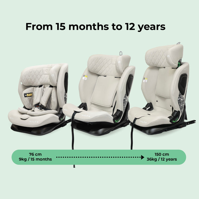 MBCS123 i-Size (76-150cm) Car Seat - Oatmeal - GRADE A