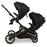 MB33 Tandem Pushchair with 2 Infant Carriers - Black Leopard