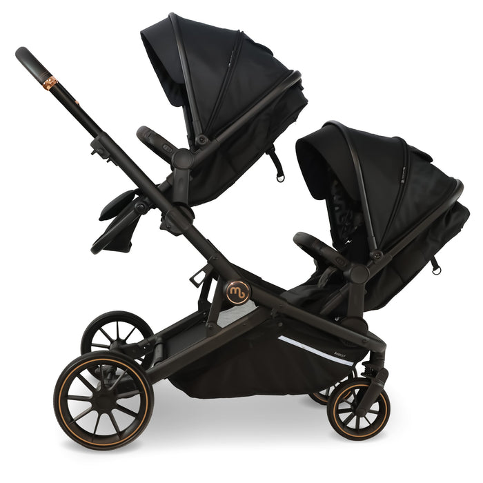 MB33 Tandem Pushchair - Black Leopard - Grade A