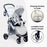 MB30 Plus Pushchair - Grey Tie Dye - Grade A