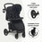 MB200 2-in-1 Pushchair & Carrycot - Onyx Black - Grade B