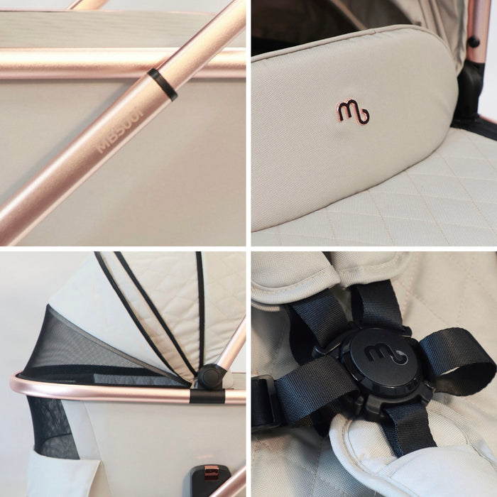 MB500 2-in-1 Pushchair & Carrycot - Rose Gold Stone - Grade B