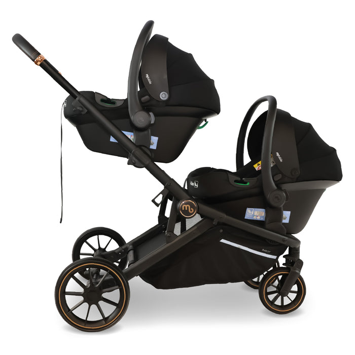 MB33 Tandem Pushchair - Black Leopard - Grade B