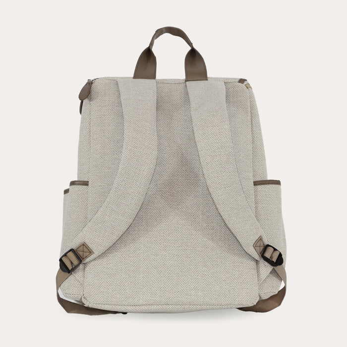 Backpack Changing Bag - Oatmeal Herringbone - Grade A