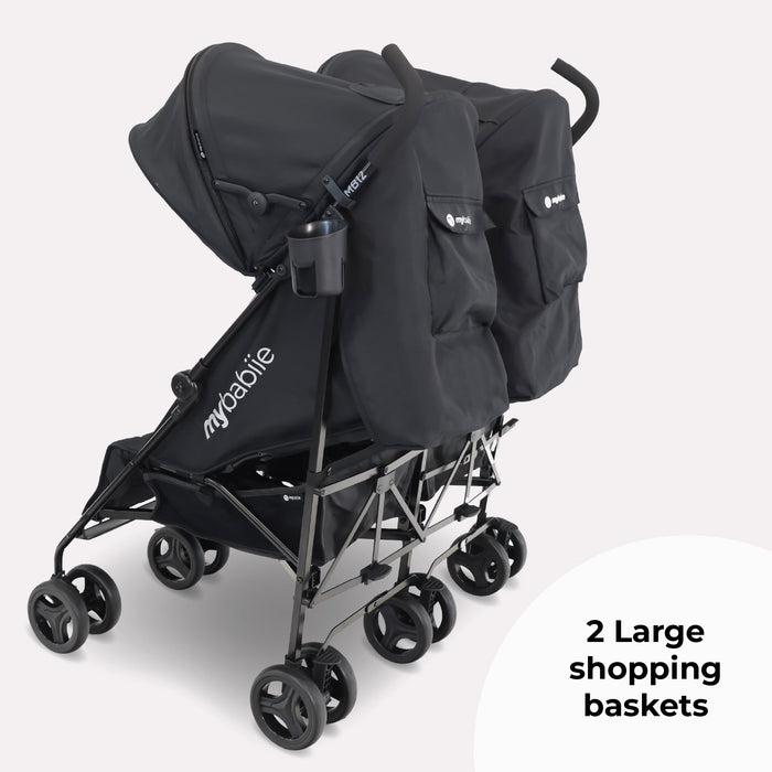 MB12 Double Stroller - Black - Grade A