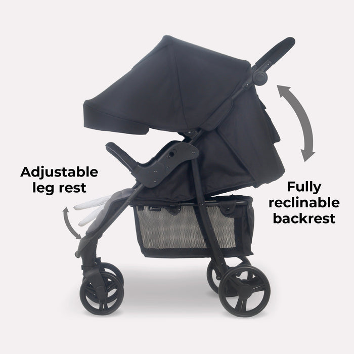 MB30 Stroller/Pushchair - Black/Grey - GRADE B