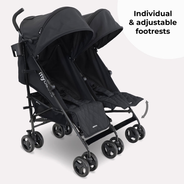 MB12 Double Stroller - Black - Grade B