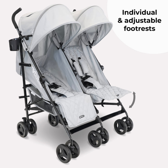 MB12 Double Stroller - Grey - Grade A