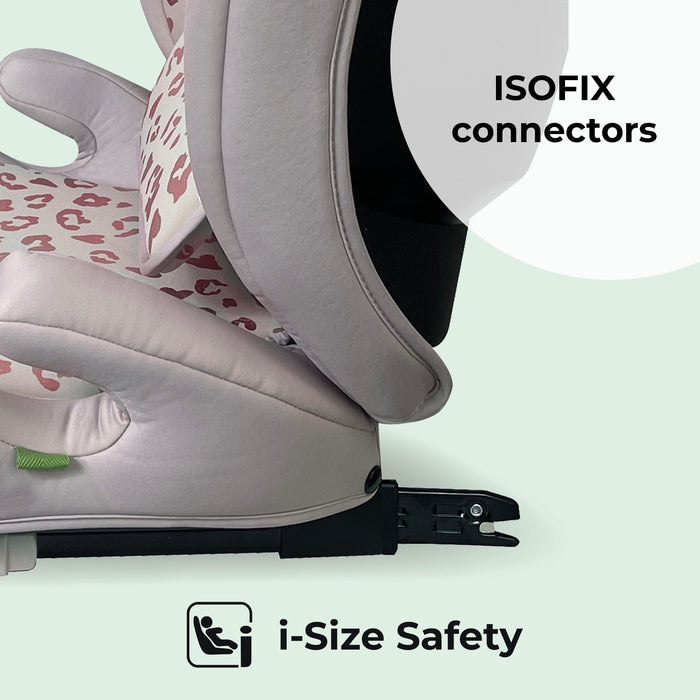 MBCS23 High-Back Booster Car Seat with ISOFIX - Blush Leo - GRADE A