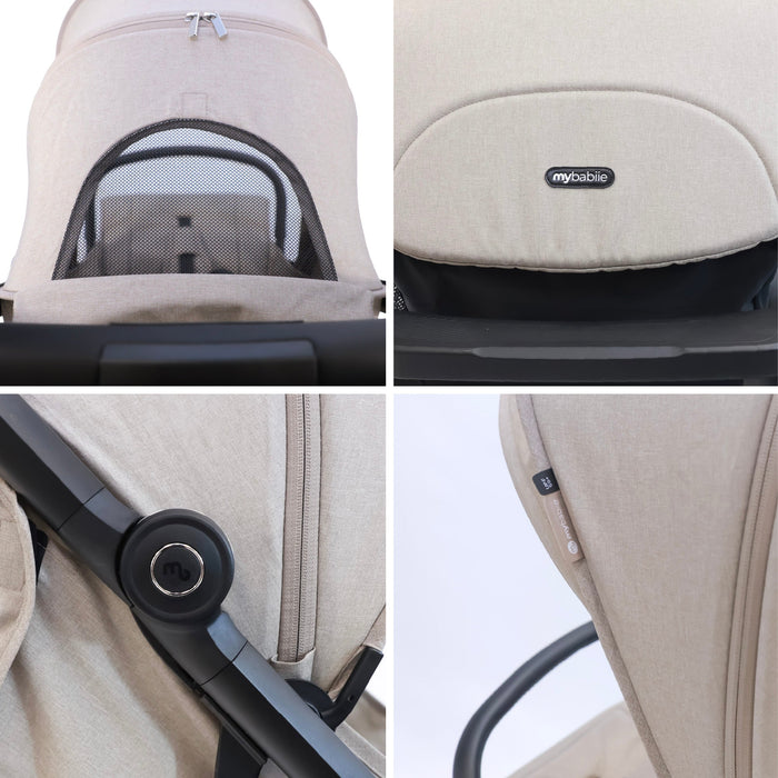 MBX7 Plus Auto-Fold Stroller - Camel - Grade A