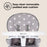 MBHC1 Compact Highchair - Grey Stars - Grade C