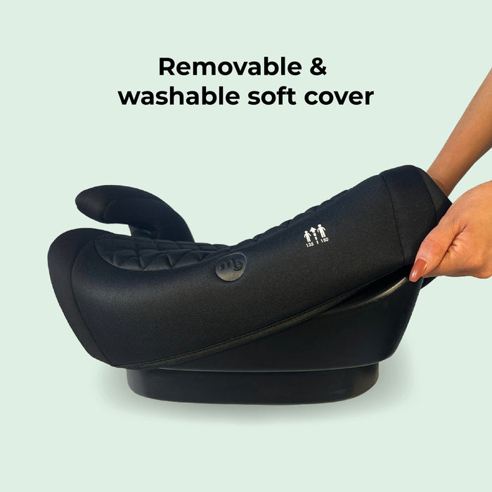 i-Size Booster Max Car Seat - Black Quilted - Grade A