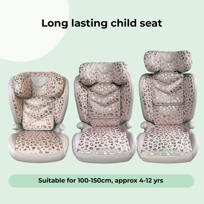 MBCS23 High-Back Booster Car Seat with ISOFIX - Blush Leo - GRADE A