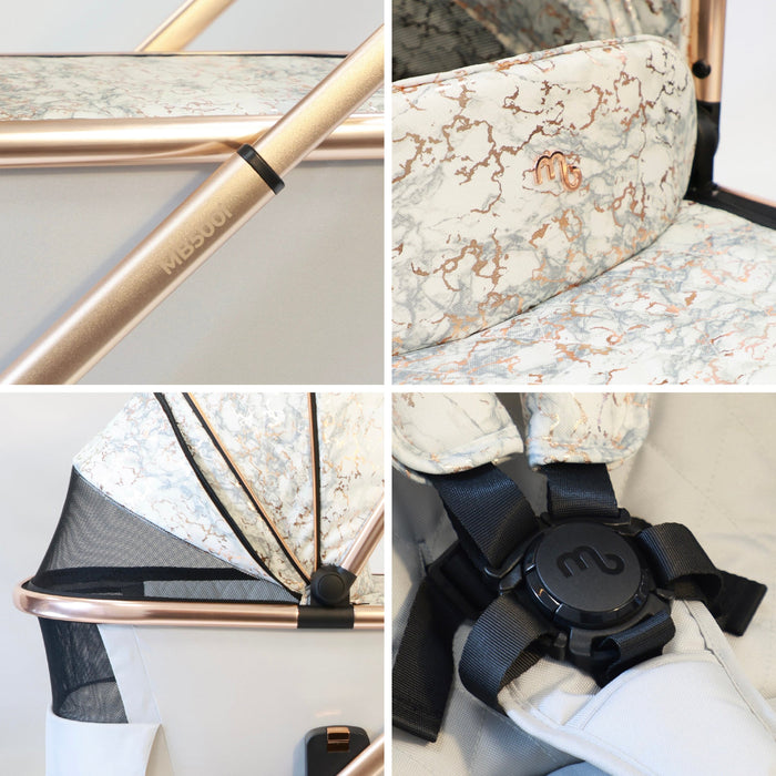 MB500 2-in-1 Pushchair & Carrycot - Rose Gold Marble - Grade A