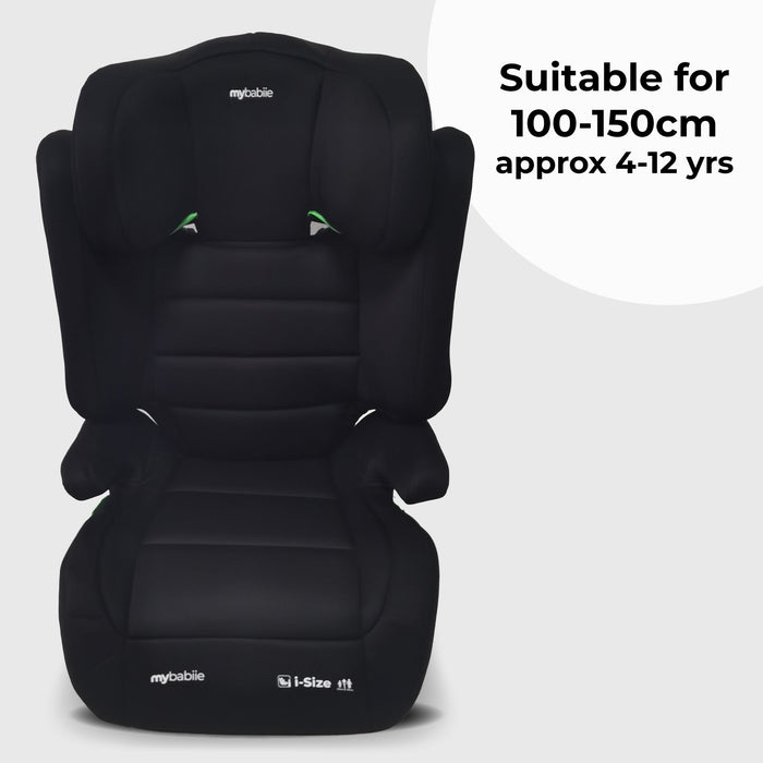 MBCSB30 i-Size (100-150cm) High Back Booster Car Seat - Black