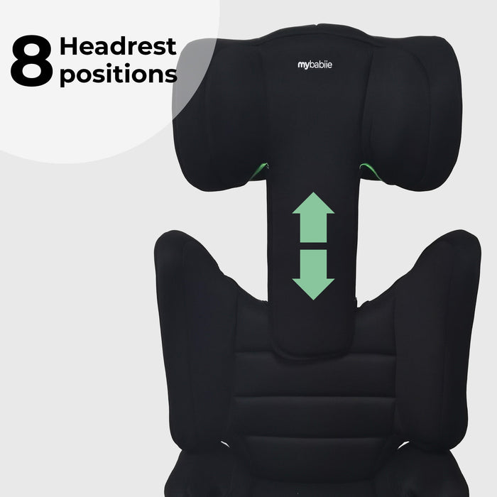 MBCSB30 i-Size (100-150cm) High Back Booster Car Seat - Black