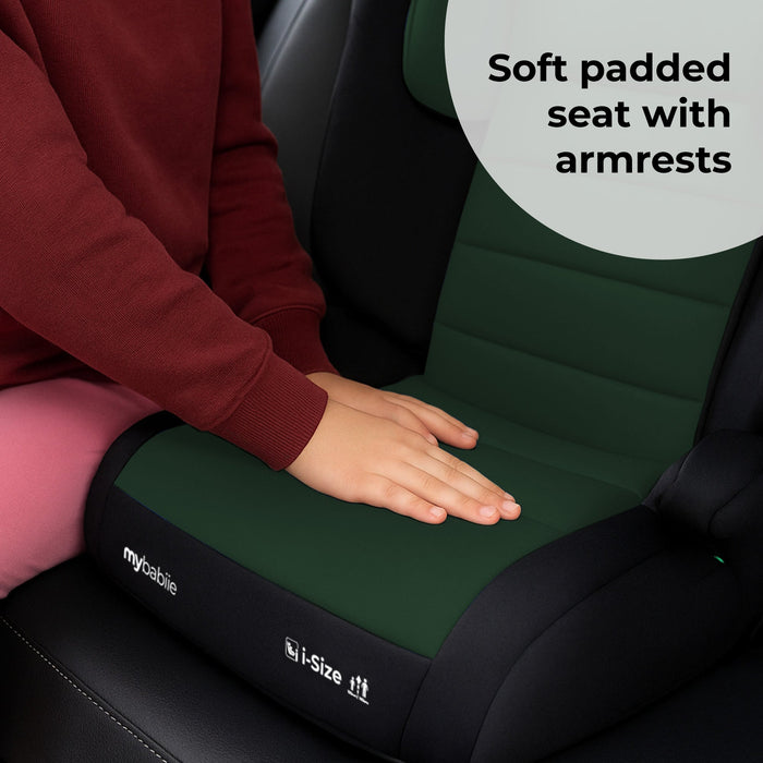 MBCSB30 i-Size (100-150cm) High Back Booster Car Seat - Green & Black