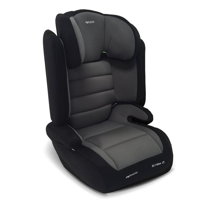 MBCSB30 i-Size (100-150cm) High Back Booster Car Seat - Grey & Black