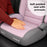MBCSB30 i-Size (100-150cm) High Back Booster Car Seat - Pink & Grey