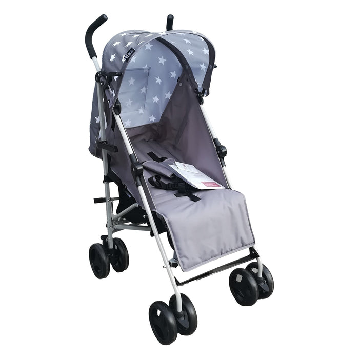 MB01 Lightweight Stroller - Grey Stars - Grade A