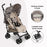 MB01 Lightweight Stroller - Fawn Leopard