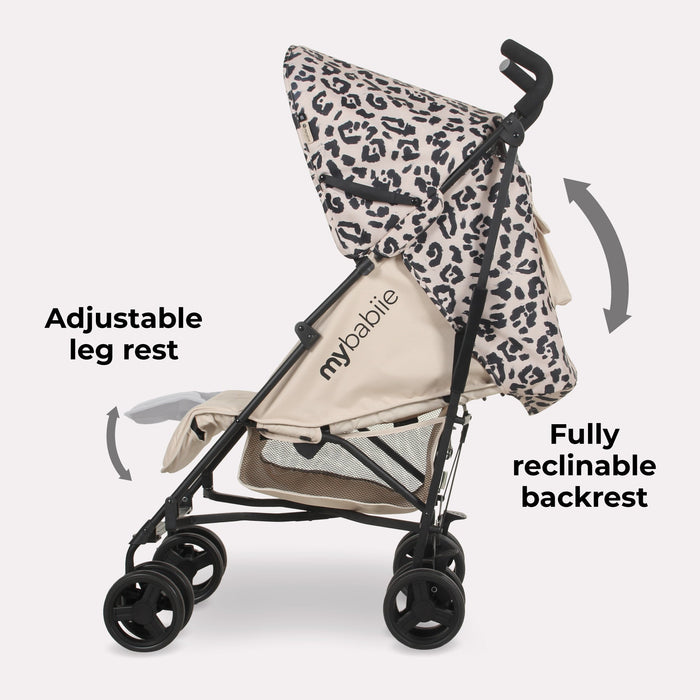 MB01 Lightweight Stroller - Fawn Leopard