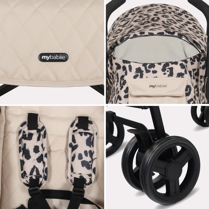 MB01 Lightweight Stroller - Fawn Leopard