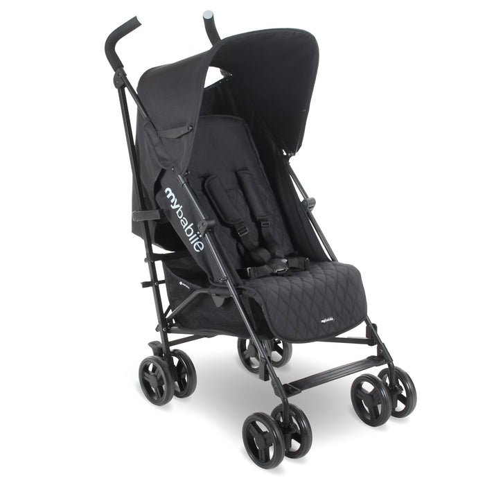 MB01 Lightweight Stroller - Quilted Black - Grade C