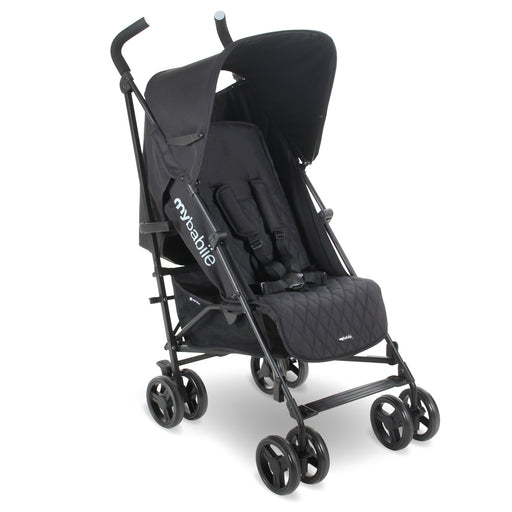MB01 Lightweight Stroller - Quilted Black - Grade A